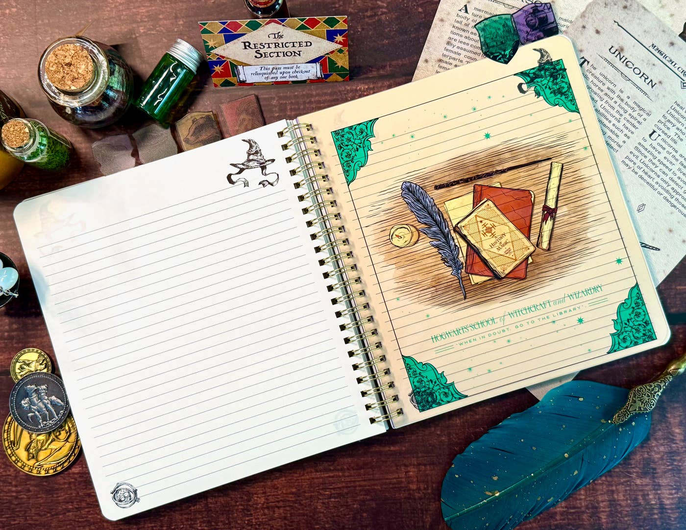 Harry Potter Sorting Hat Tabbed Journal