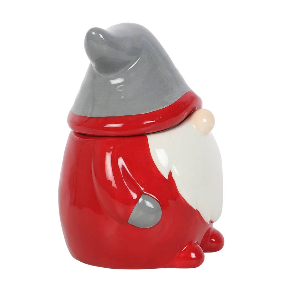 Red and Grey Christmas Gonk Lidded Mug