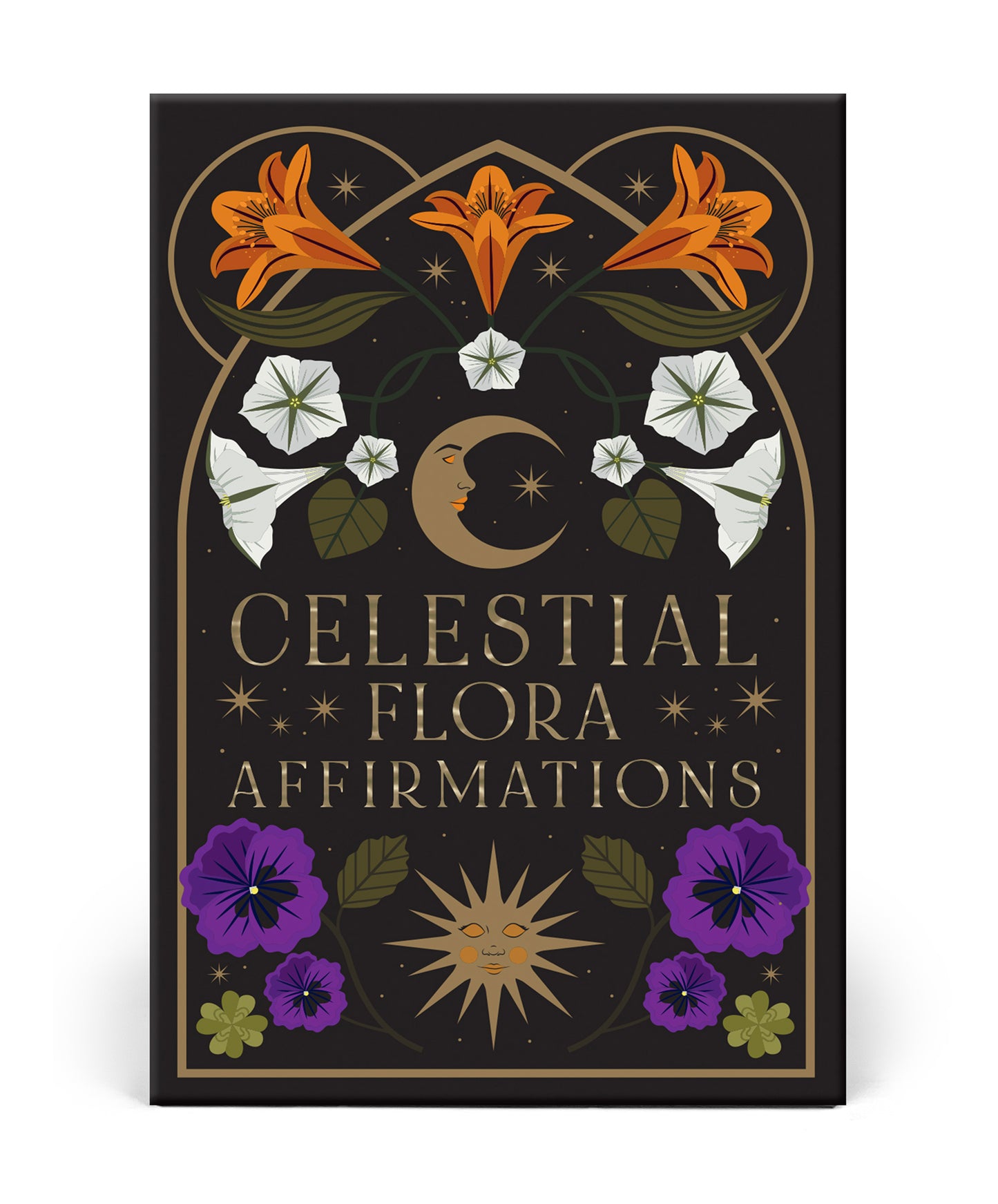Celestial Floral Affirmations Cards