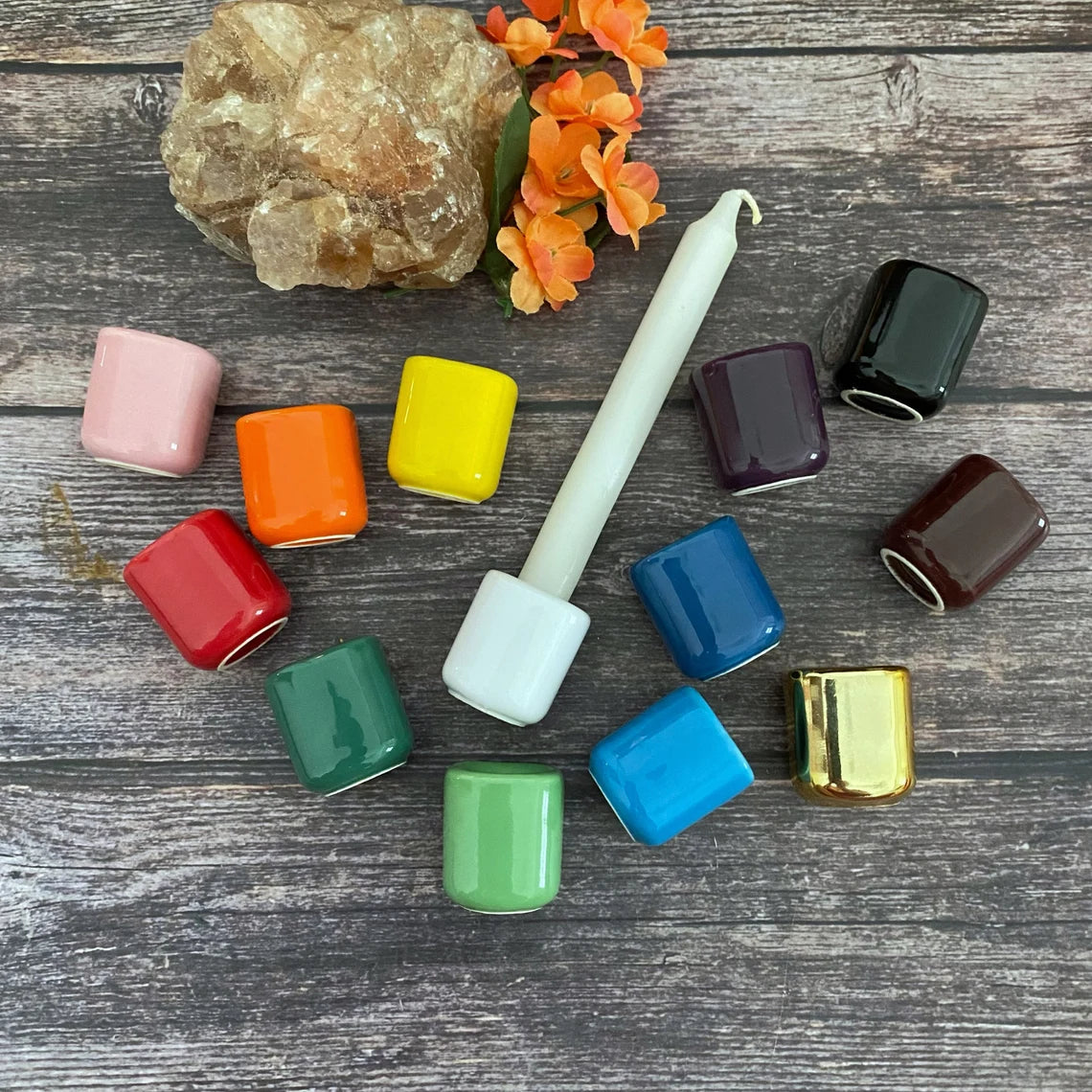 Mini Ceramic Candle Holders