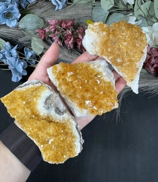 Citrine Druzy Cluster