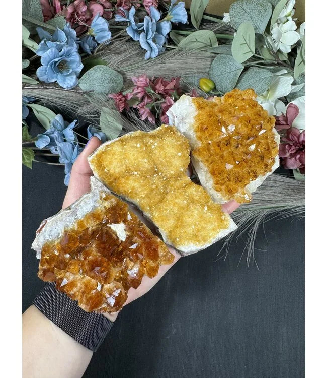Citrine Druzy Cluster