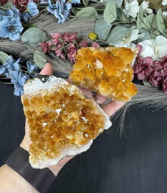 Citrine Druzy Cluster