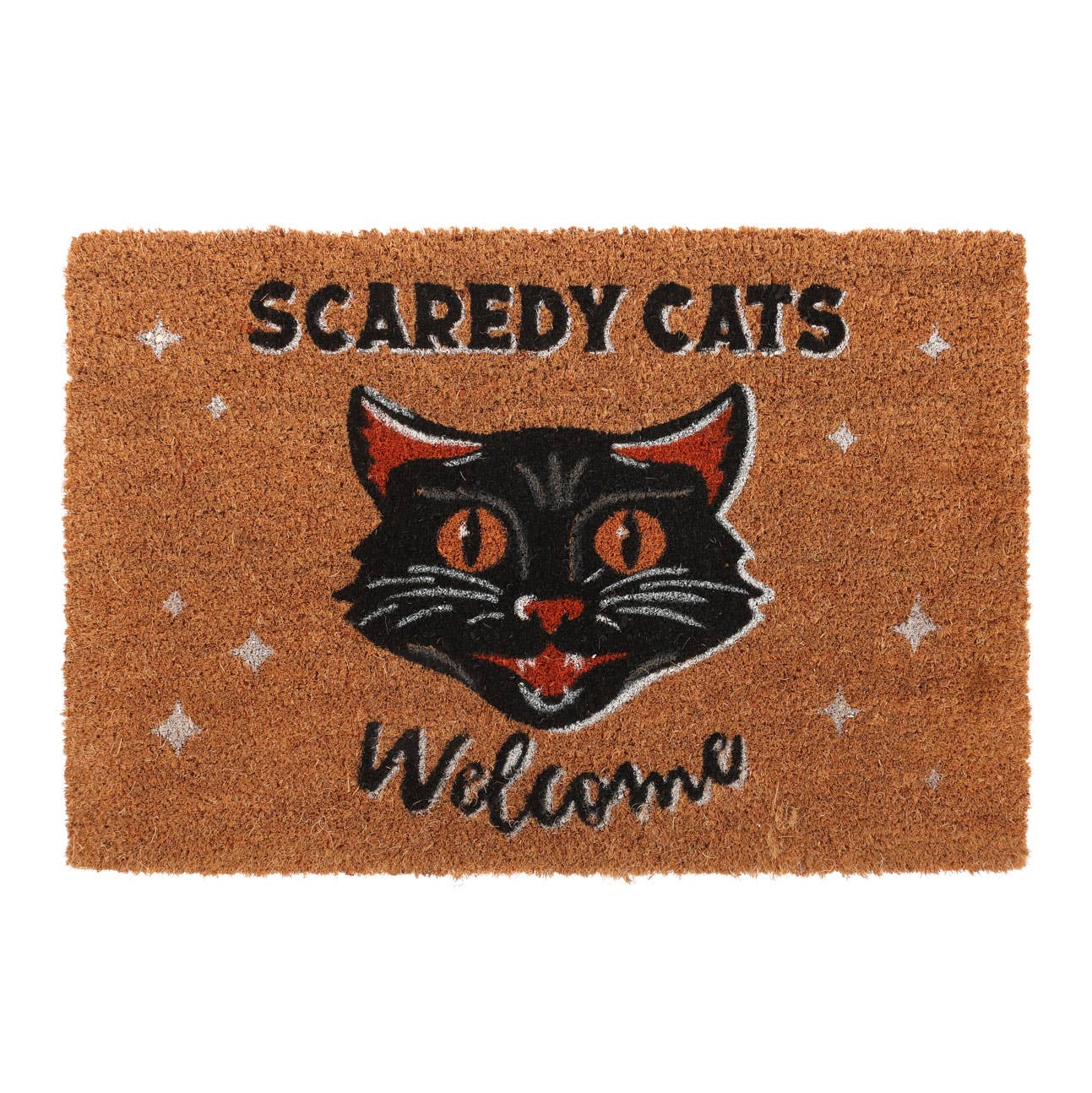 Scaredy Cats Welcome Halloween Doormat