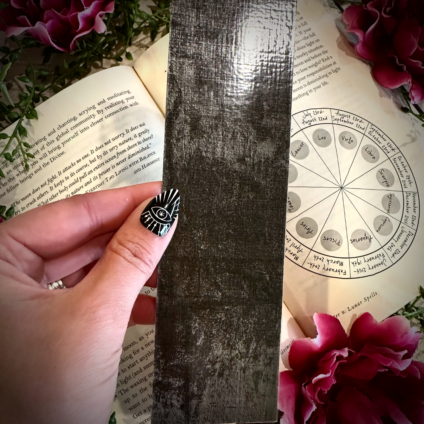 Witchy Luna Moth Bookmark