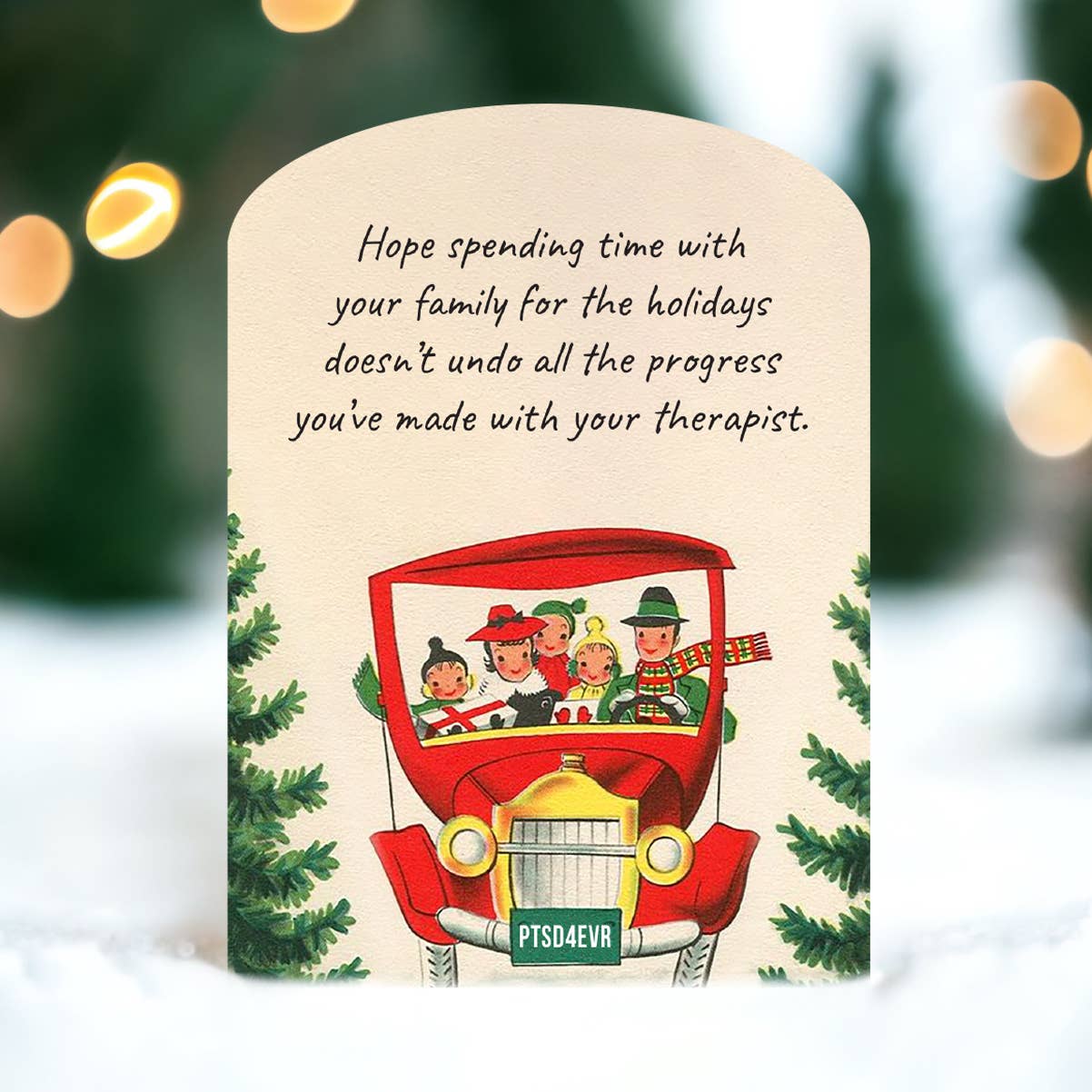 Hope Spending Time With Family Holiday Irreverent Card