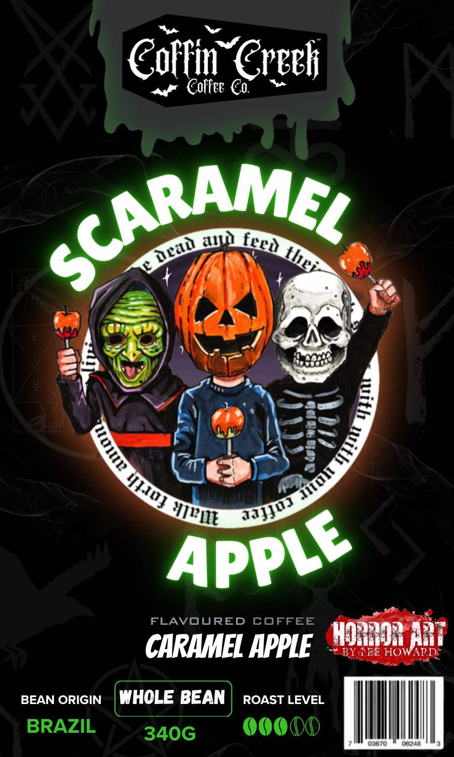 Scaramel Apple – Caramel Apple Flavor: 340 Grams / Drip Coffee Maker Grind