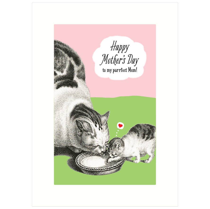 Purrfect Mom Mother's Day Greeting Card