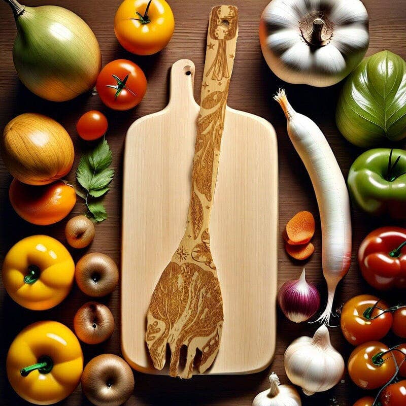 "Eat Your Greens, Witch" Engraved Eco-Friendly Utensils