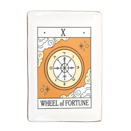 The Wheel of Fortune Vintage Tarot Card Trinket Dish