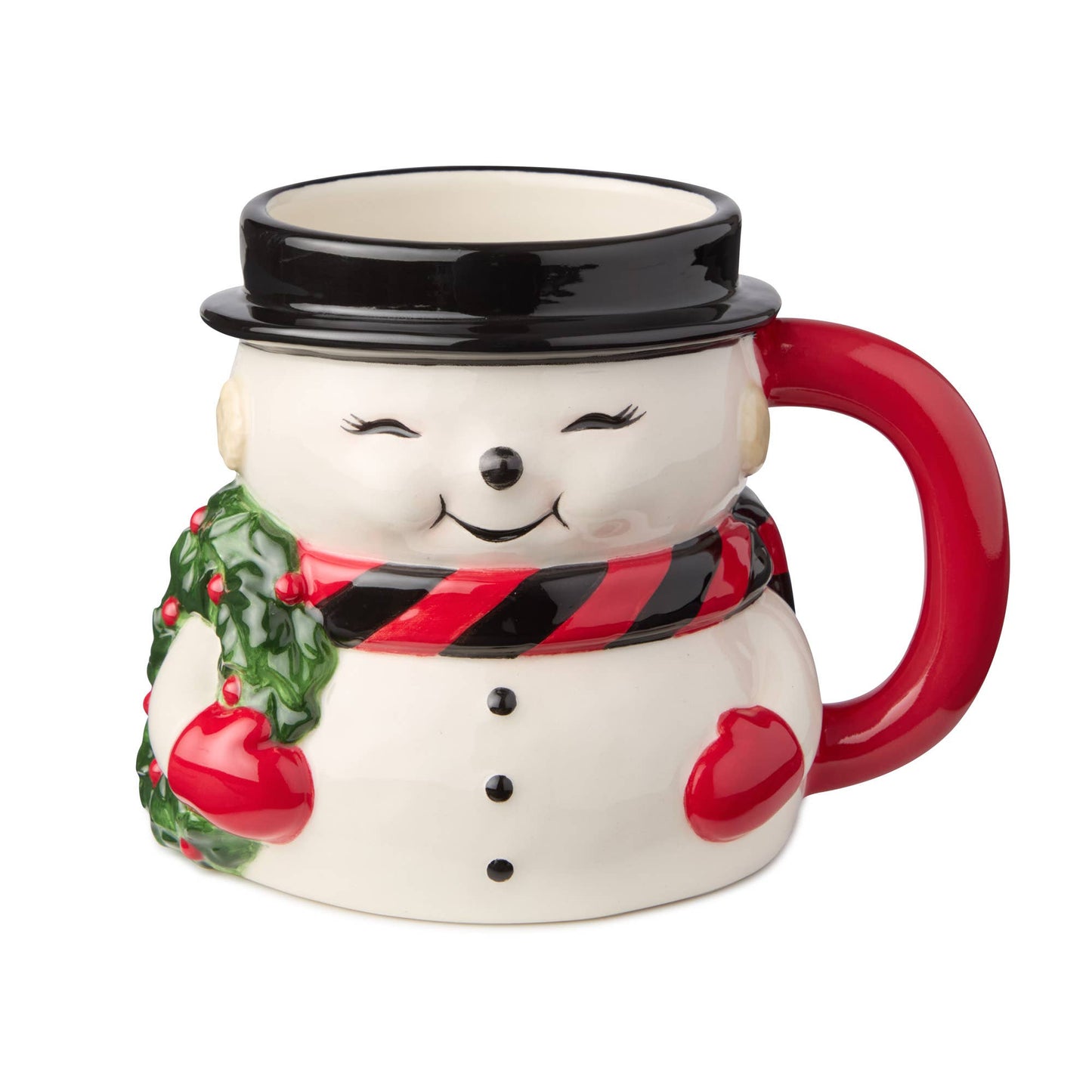 Santa's Retro Christmas 3-D Mug 18 oz