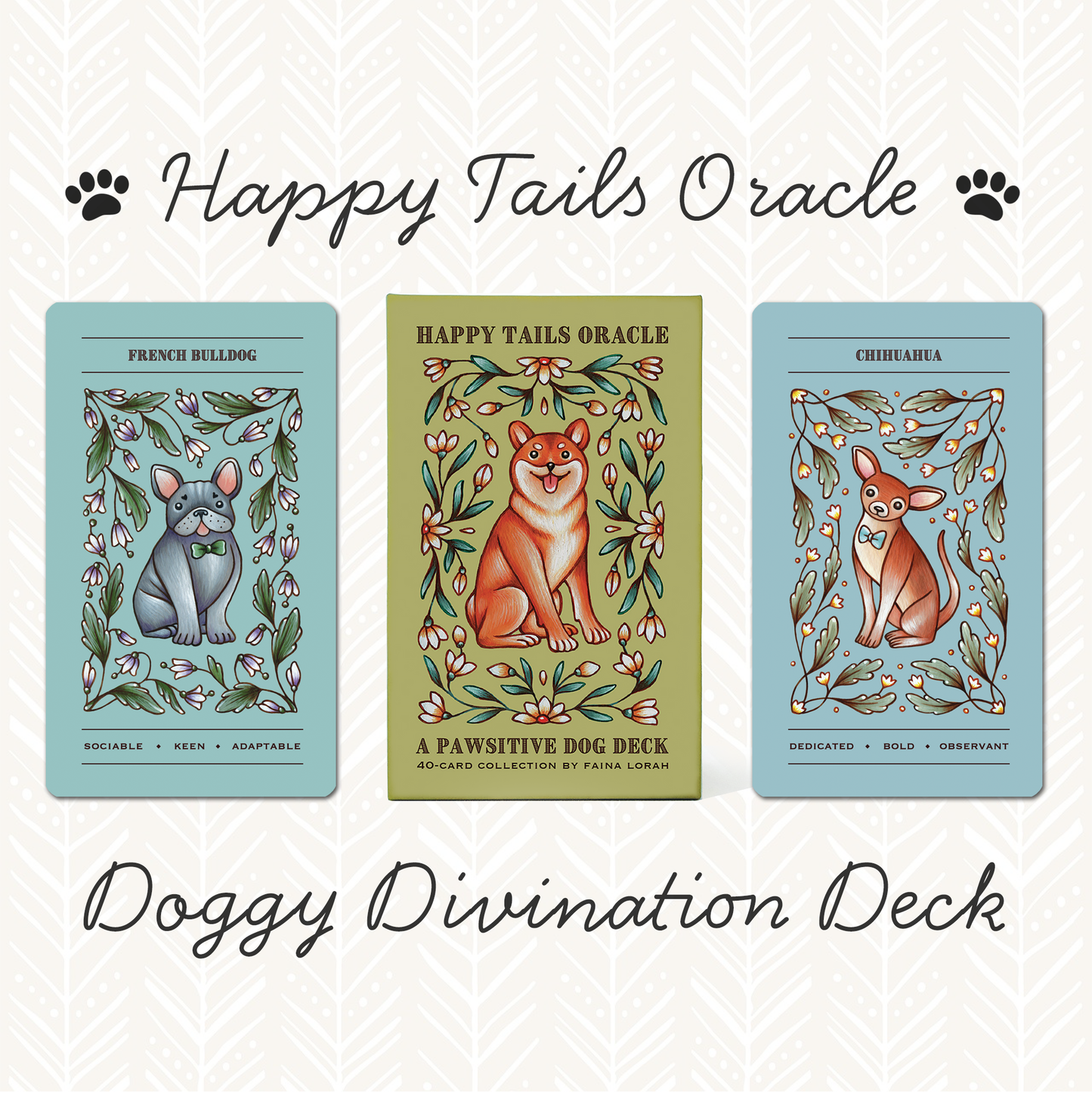 Happy Tails Oracle Dog Deck - Spirit Animal Divination Cards