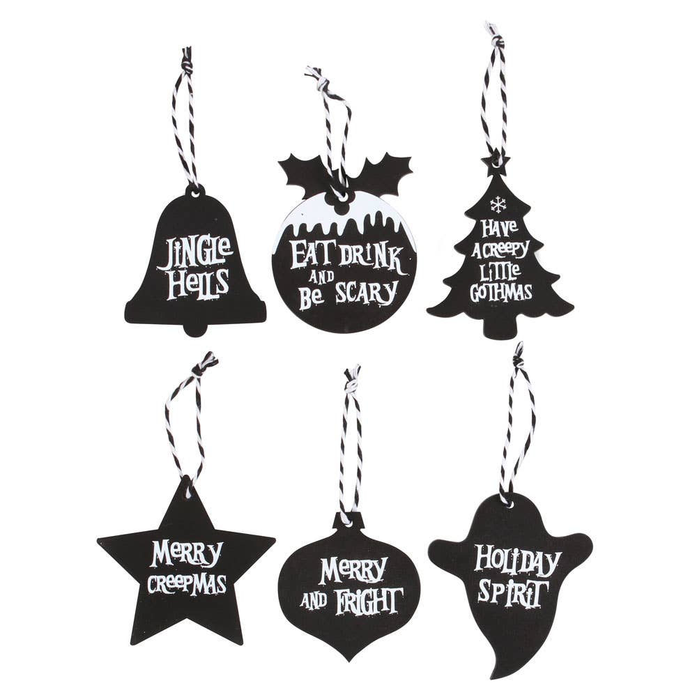 Creepy Gothic Christmas Ornaments