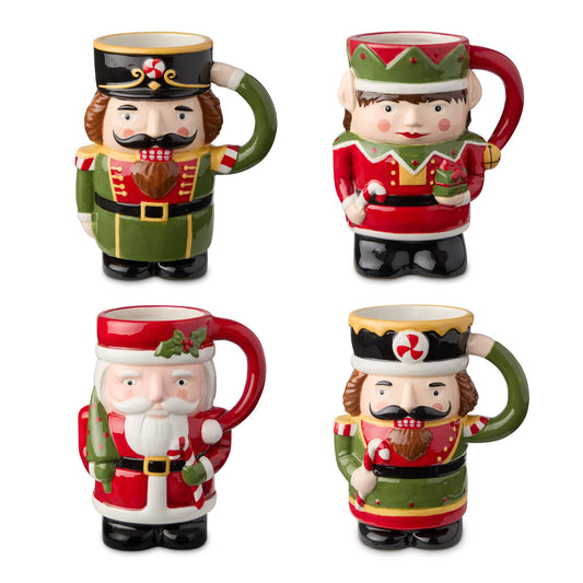 Nutcracker Parade 3-D Mugs 18 oz