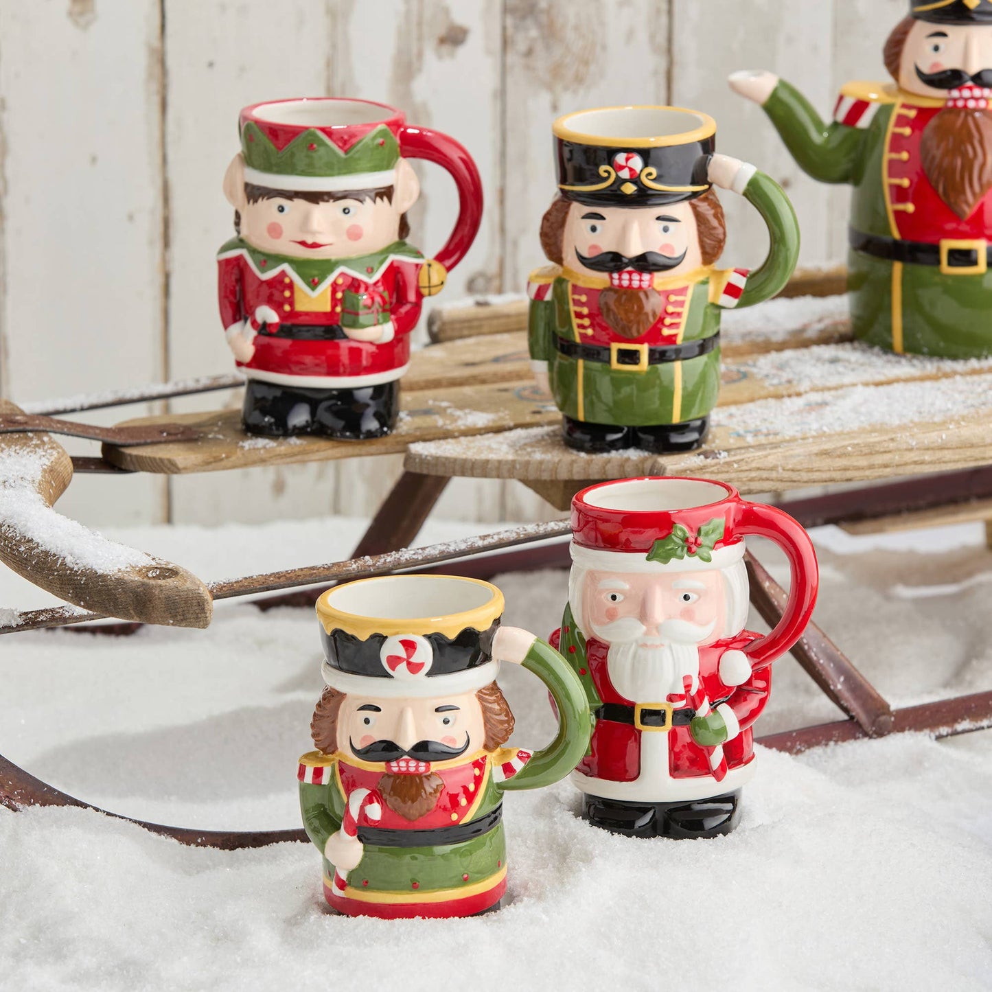 Nutcracker Parade 3-D Mugs 18 oz