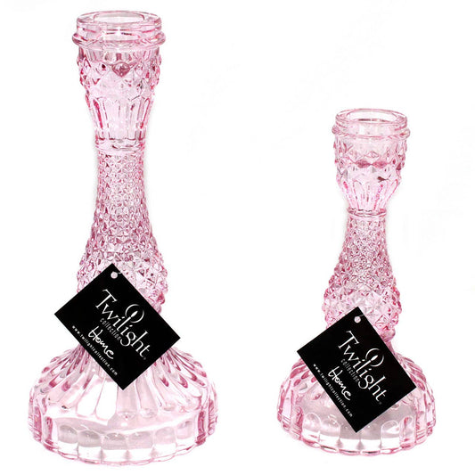 Medium Taper Candle Holders – Pink