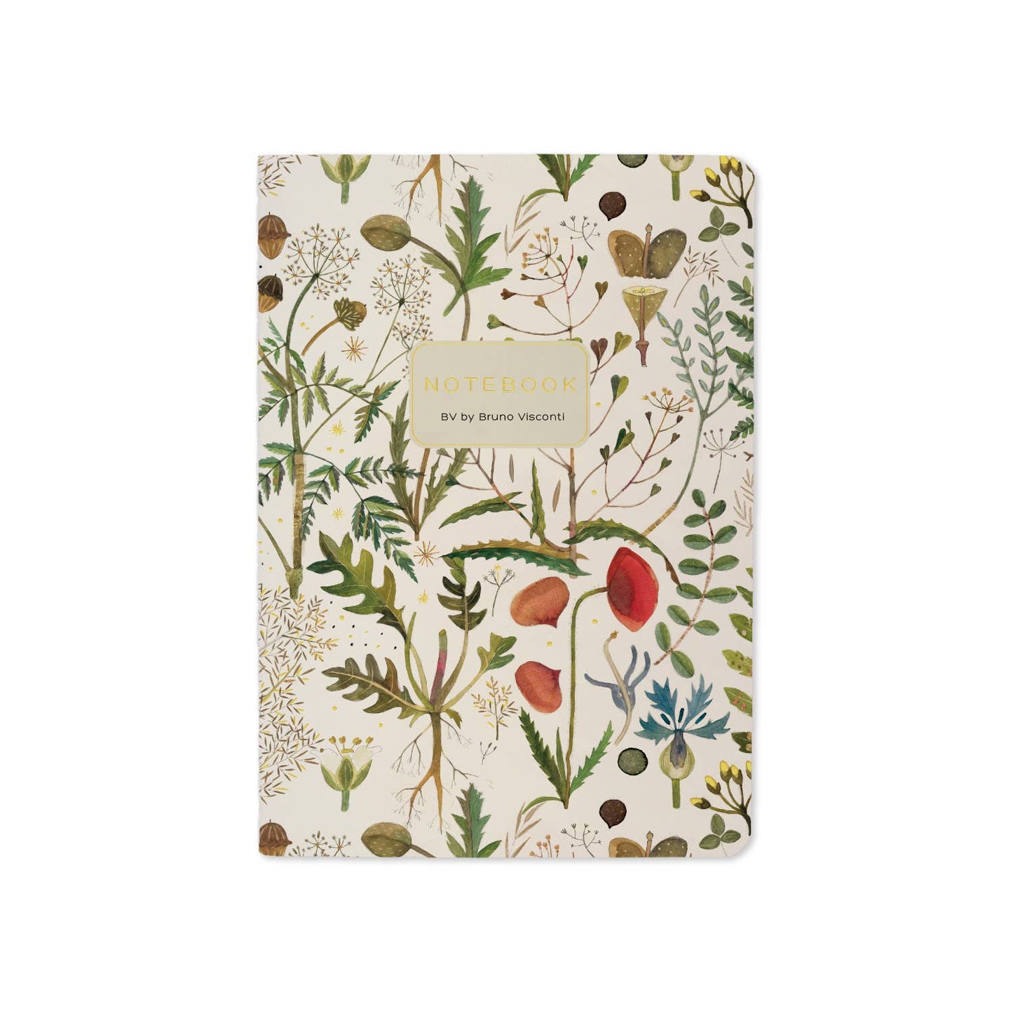 Greens and Flowers Small Notebook - 32pgs