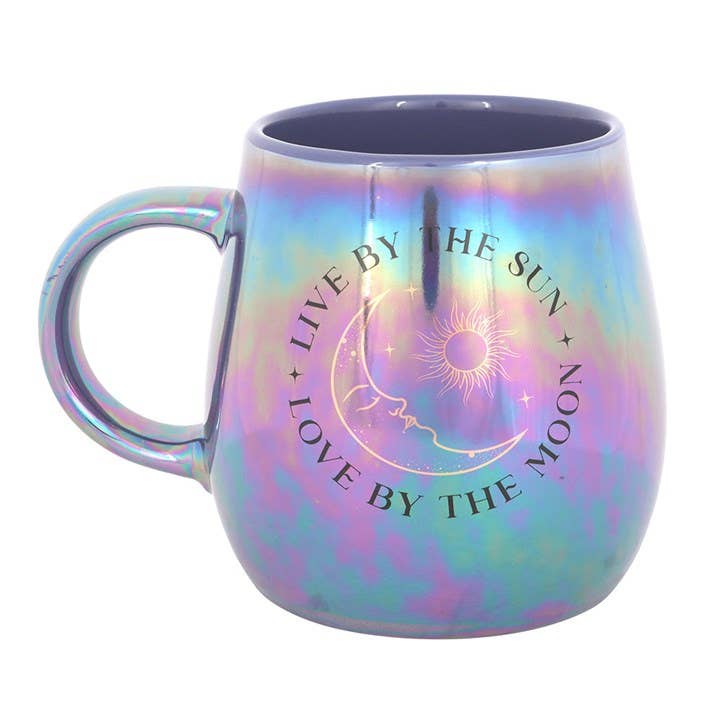 Live by the Sun, Love by the Moon Iridescent Mug