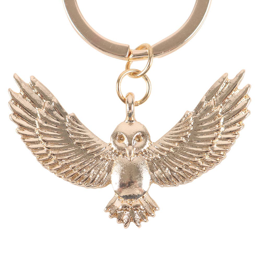 Gold Tone Owl Keyring