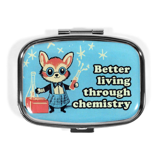 Better Living Through Chemistry - Metal Pill Box