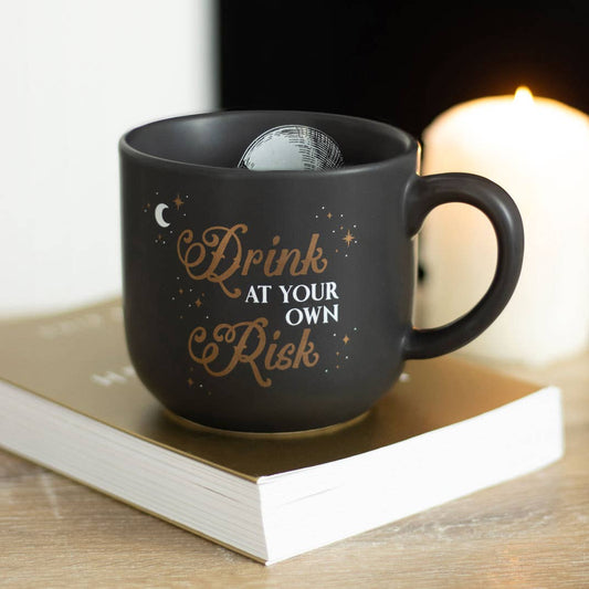 Drink At Your Own Risk Skull Mug