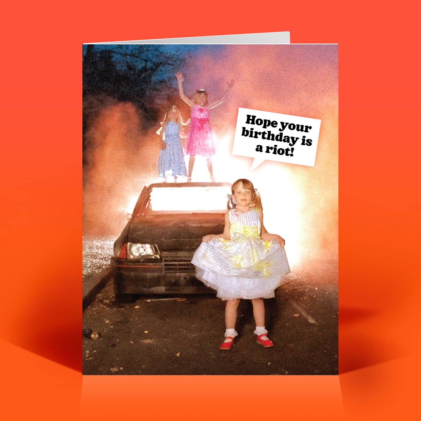 BIRTHDAY RIOT – Retro Sassy Humor Funny Card