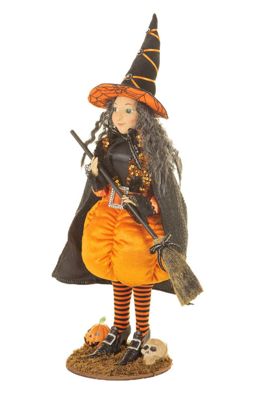 Black/Orange Pumpkin Witch