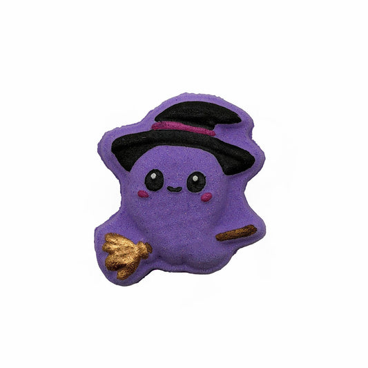 Halloween Ghost on Broom Bath Bomb