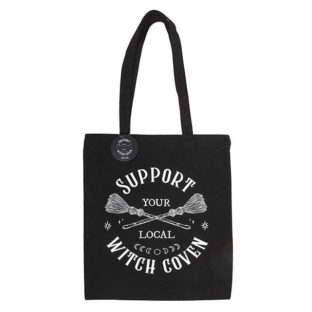 Support Your Local Witch Coven Polycotton Tote Bag