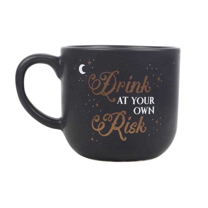 Drink At Your Own Risk Skull Mug