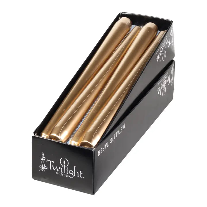 10" Metallic Taper Candles