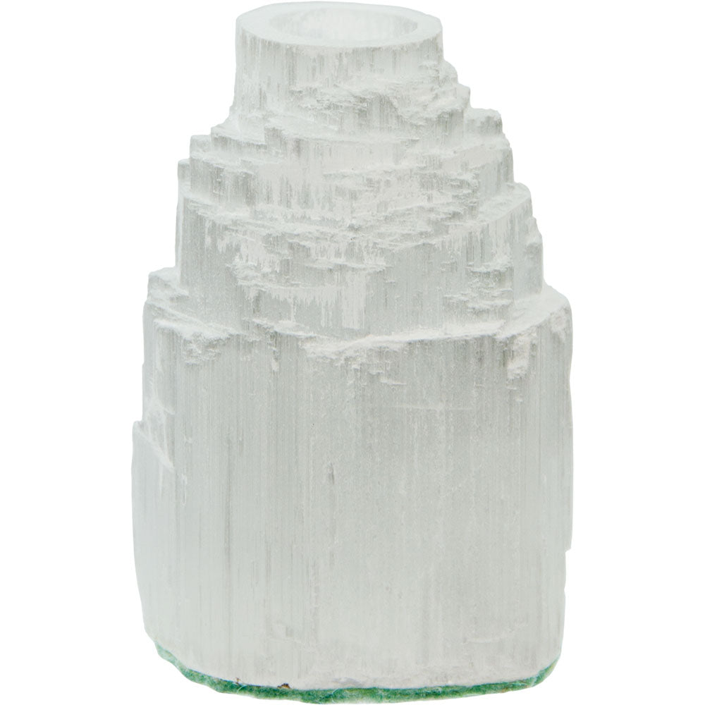 Selenite Chime Candle Holder