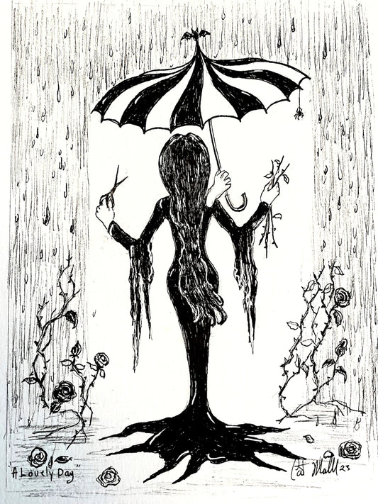 A Lovely Day 'Morticia' 5x7 Art Print