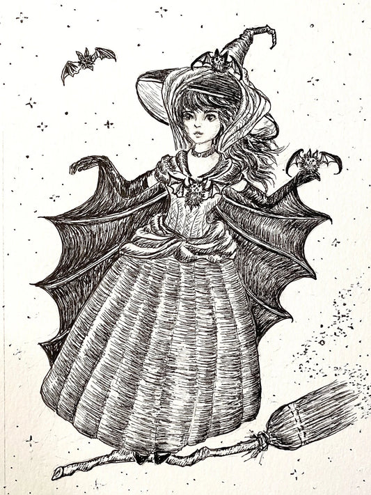 Off to the Witches Ball 5x7 Print