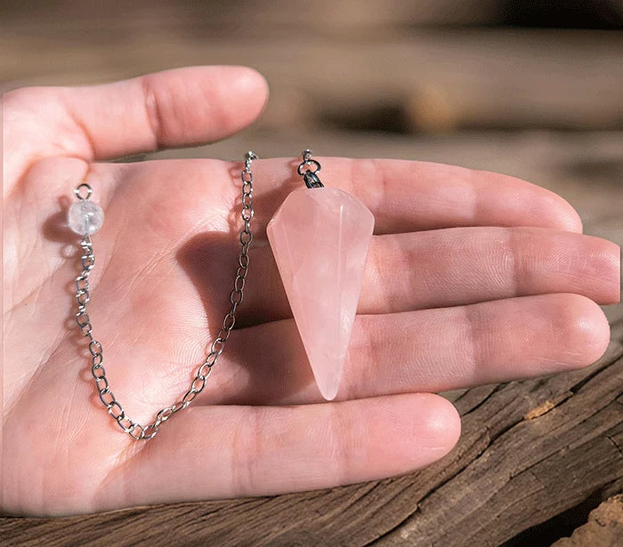 Rose Quartz Hexagonal Pendulum