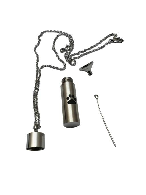 Memorial Keepsake Necklace - Paw Print