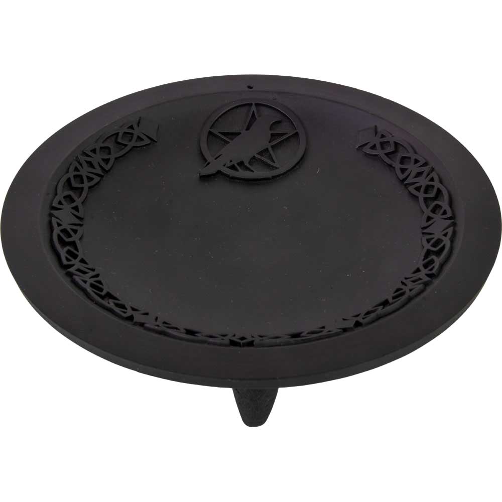 Cast Iron Raven Incense Holder - Plate