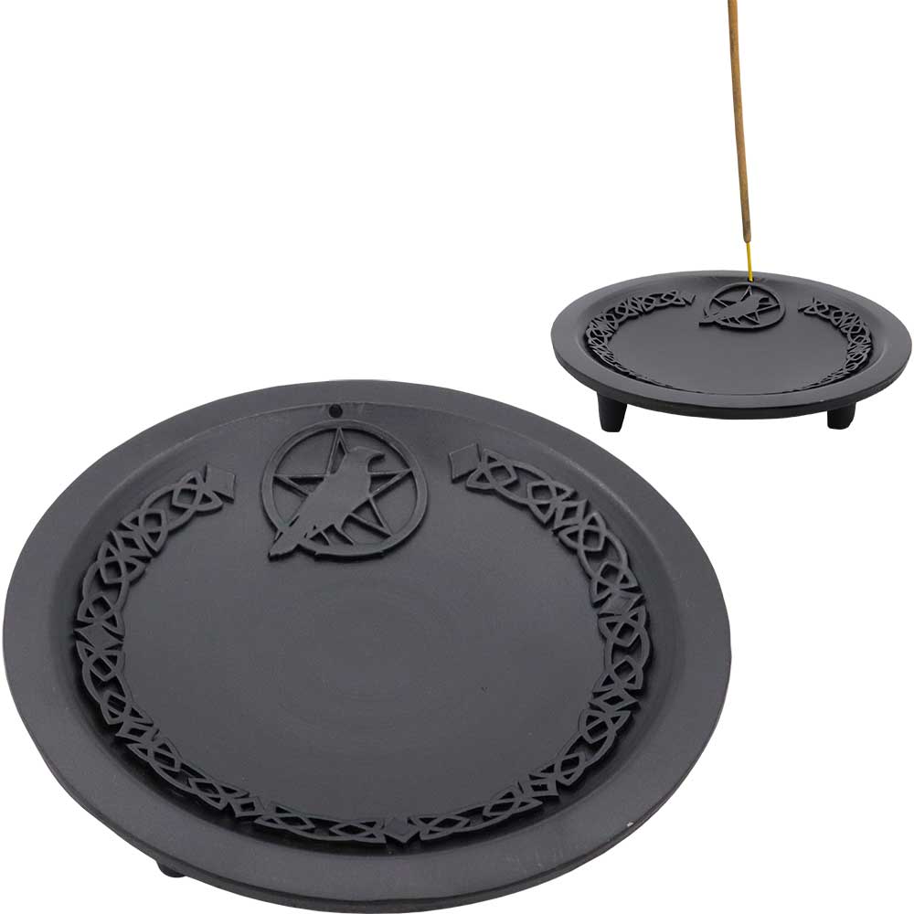 Cast Iron Offering Plate - Raven