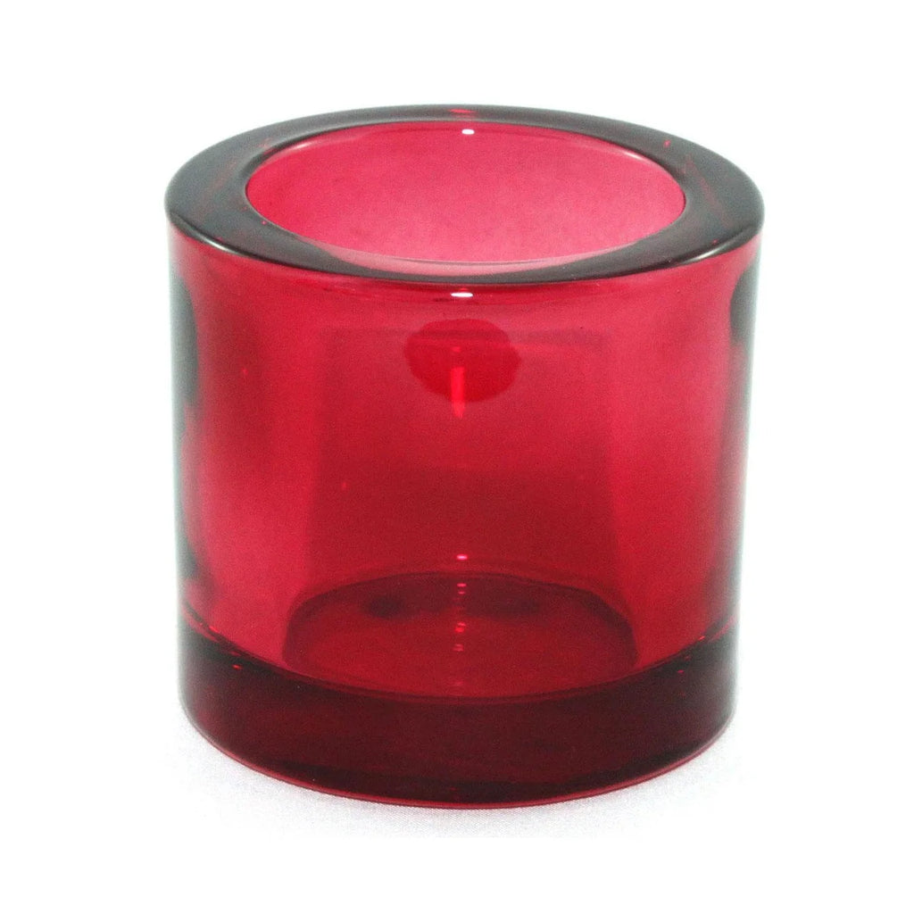 Candle Votive Holder - Red Glass