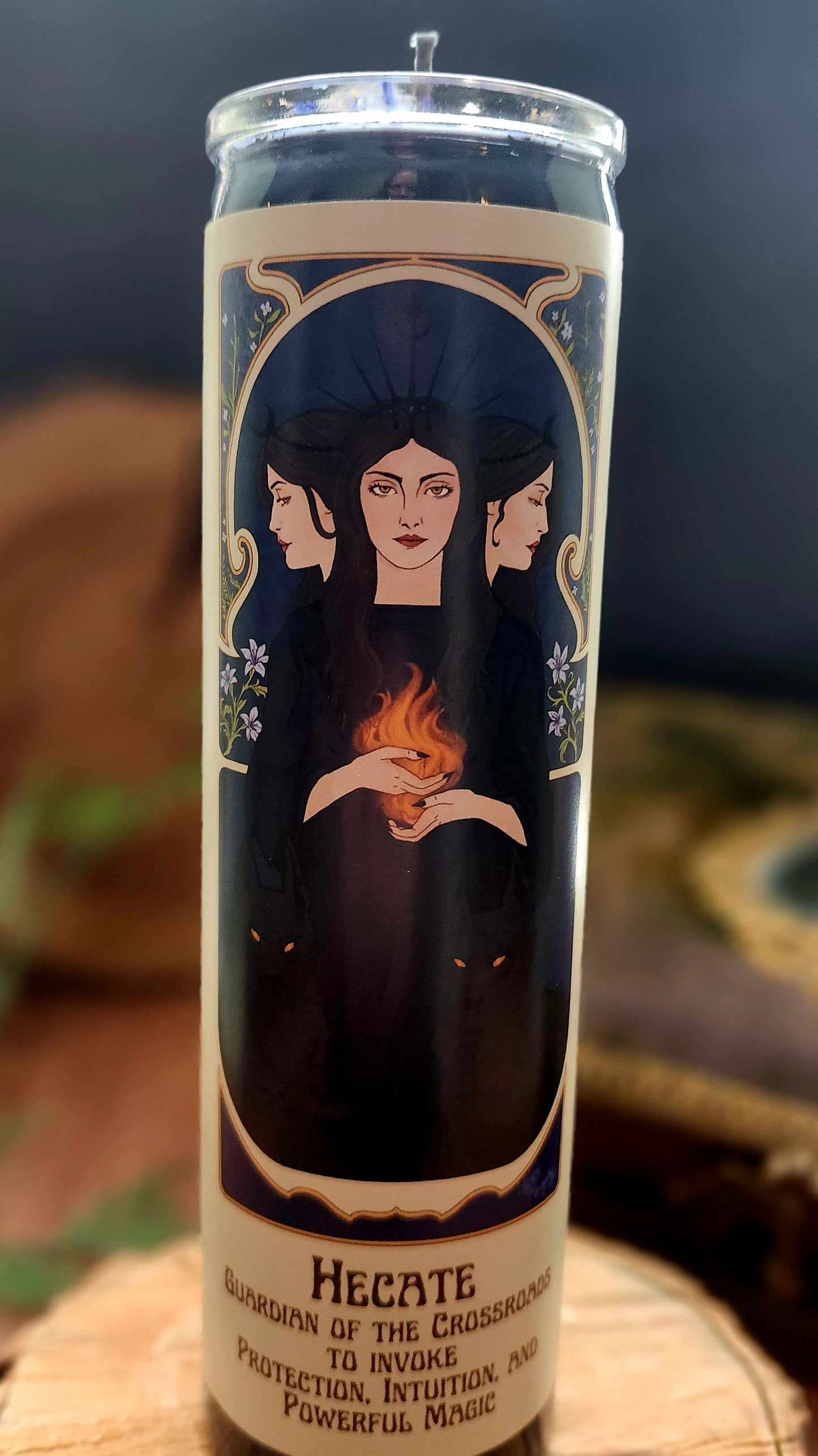 NEW! Hecate - Goddess Pillar Prayer Candle