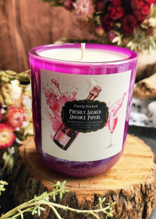 Freshly Signed Divorce Papers Luxury Soy Candle - Summer Collection