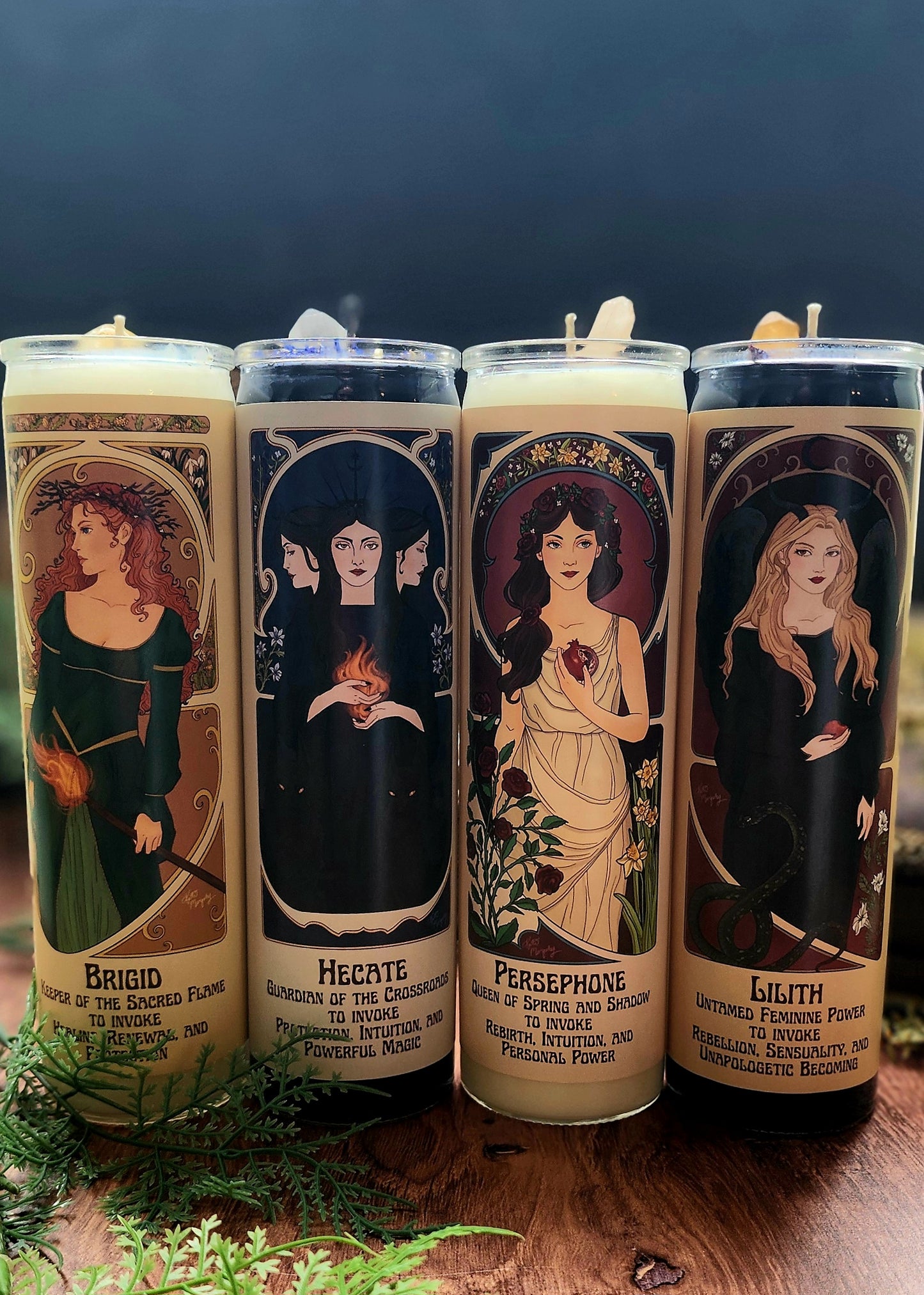 NEW! Brigid - Goddess Pillar Prayer Candle