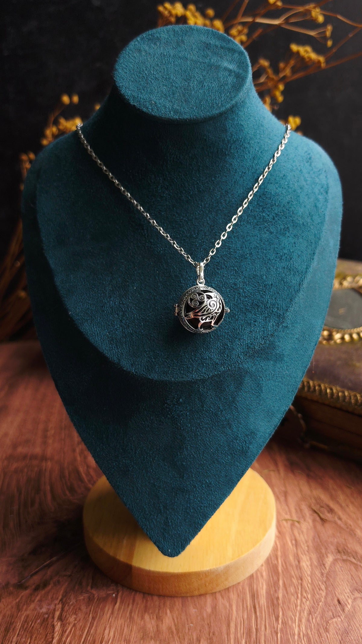 Mystic Chime Locket Necklace - Arcane Angel