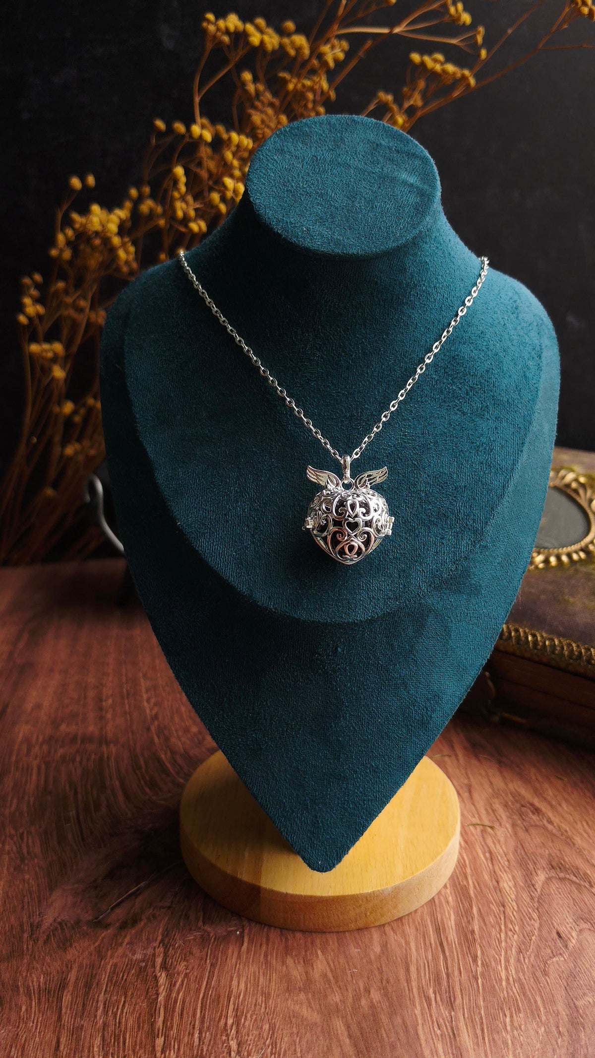 Mystic Chime Locket Necklace - Arcane Angel