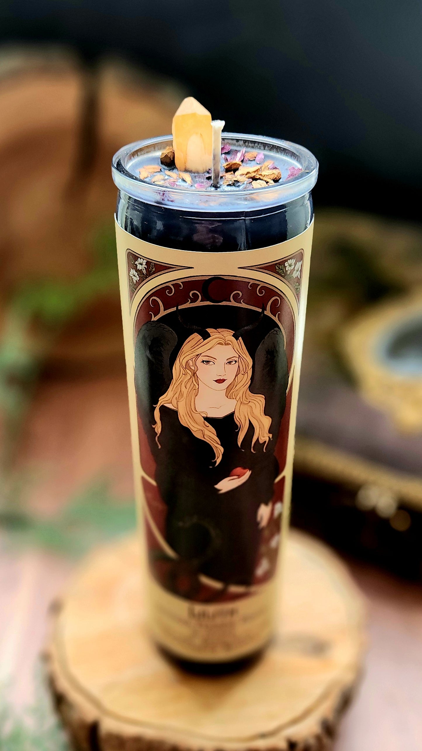 NEW! Lilith - Goddess Pillar Prayer Candle