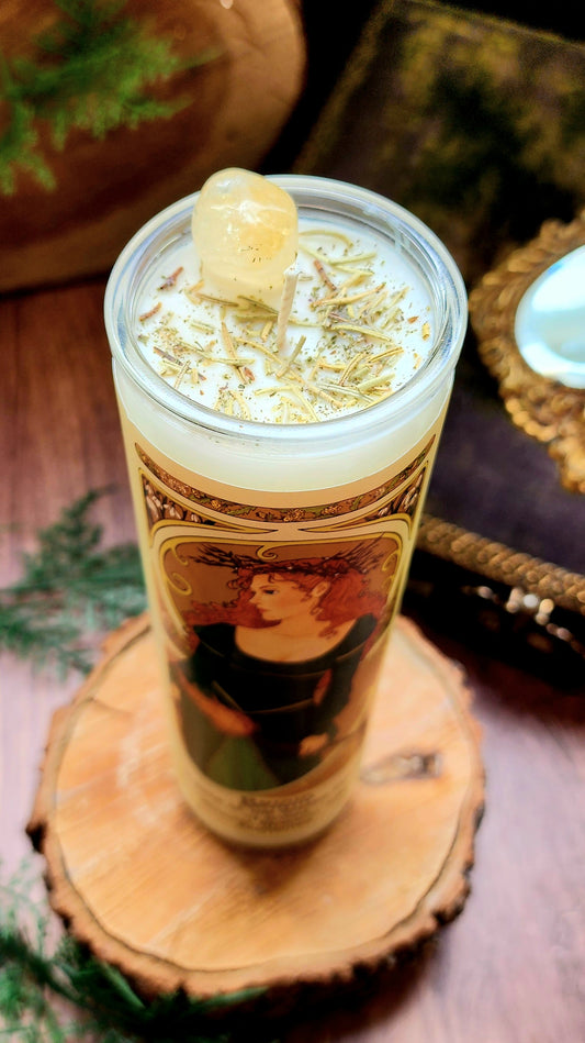 NEW! Brigid - Goddess Pillar Prayer Candle