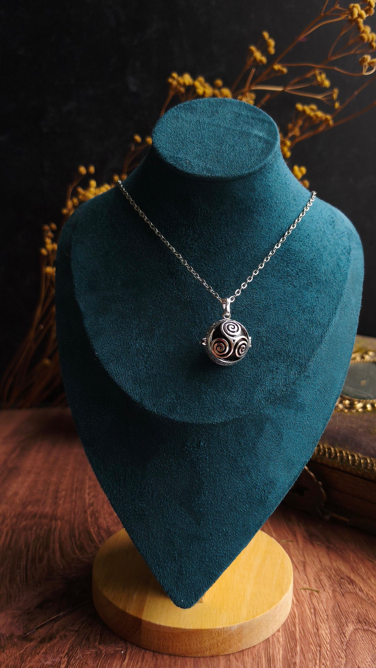 Mystic Chime Locket Necklace - Arcane Angel