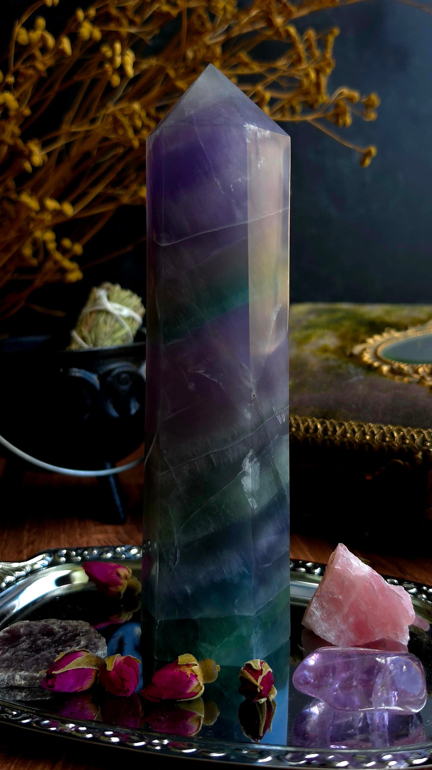Rainbow Fluorite Tower