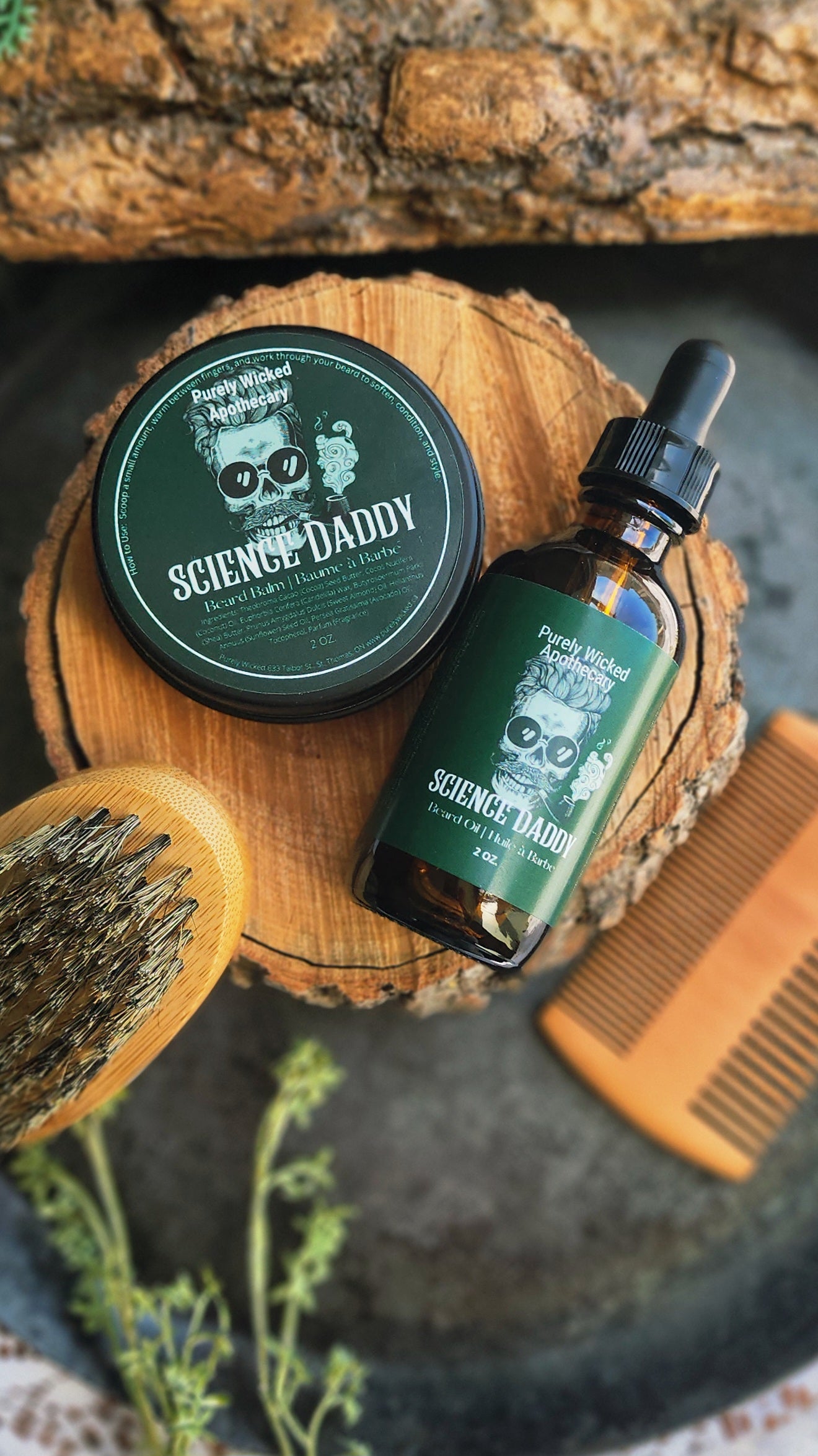 Science Daddy (Rain + Bergamot) Beard Balm