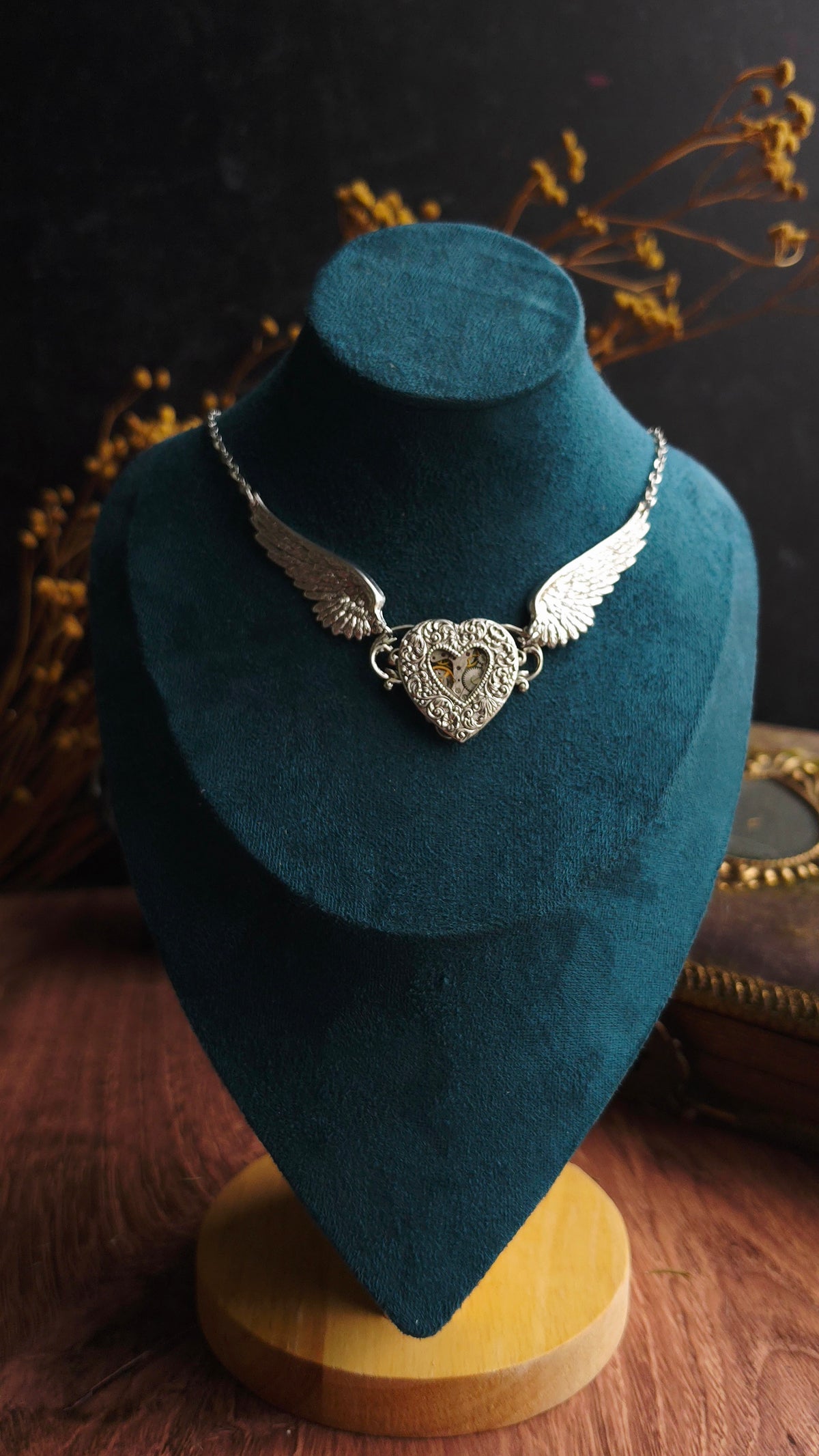 Winged Heart Necklace - Arcane Angel